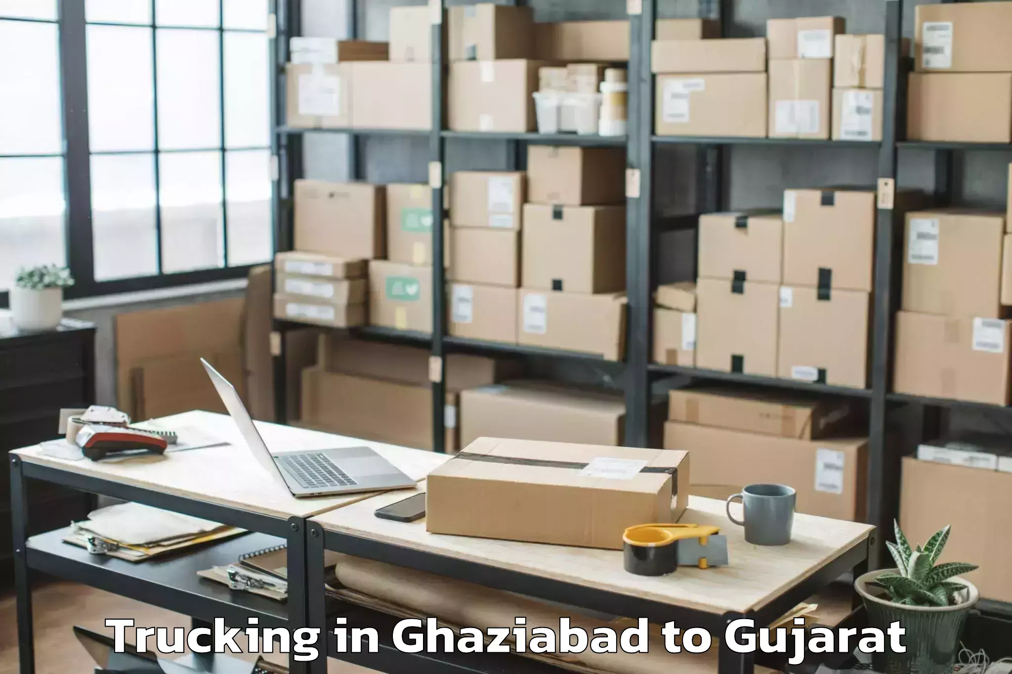 Reliable Ghaziabad to Vansda Trucking